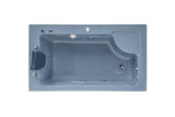 Mesa 501 Gray Rectangular Steam Shower with Jetted Bathtub