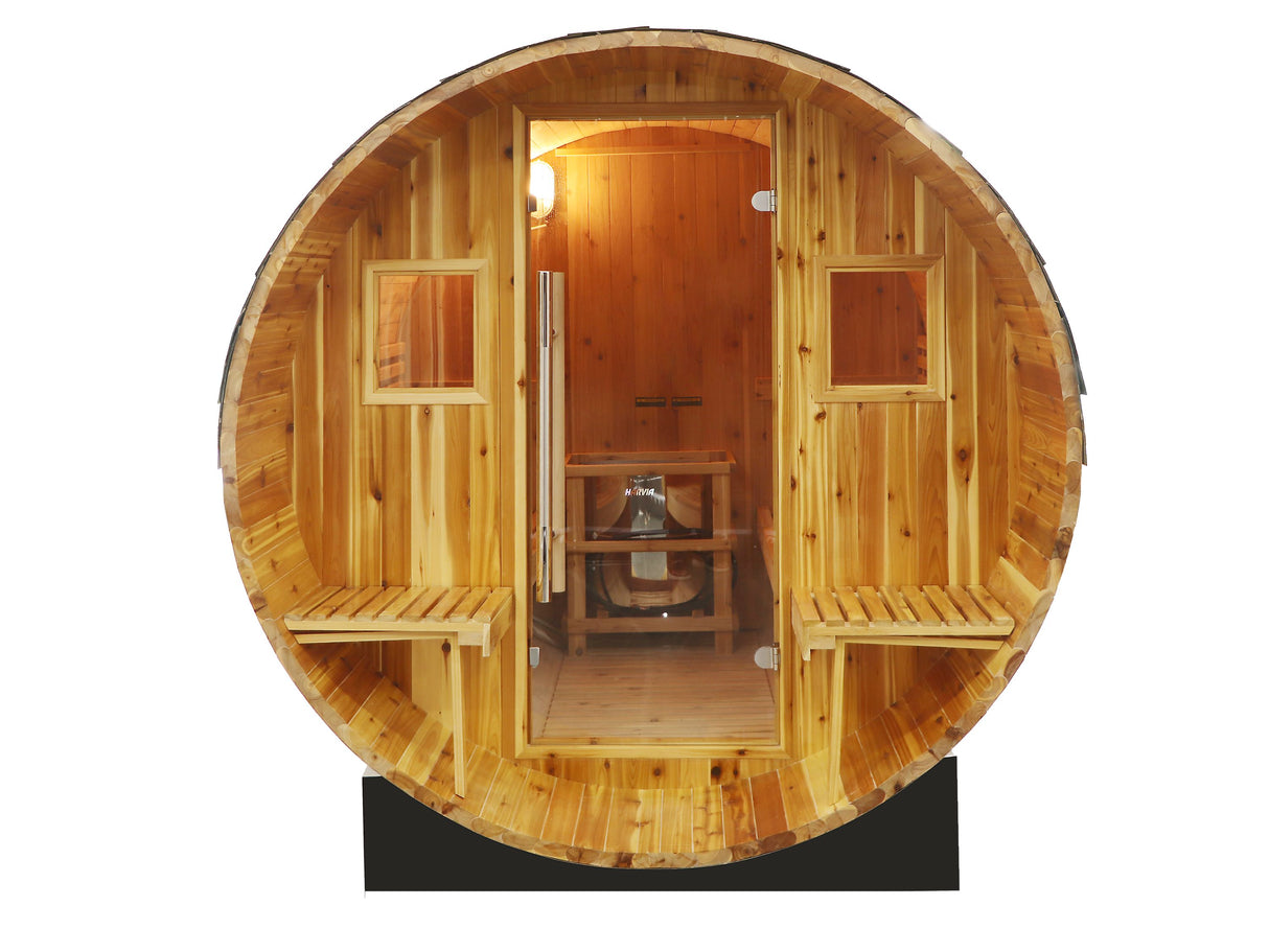 Oasis 2-4 Person Canopy Barrel Sauna