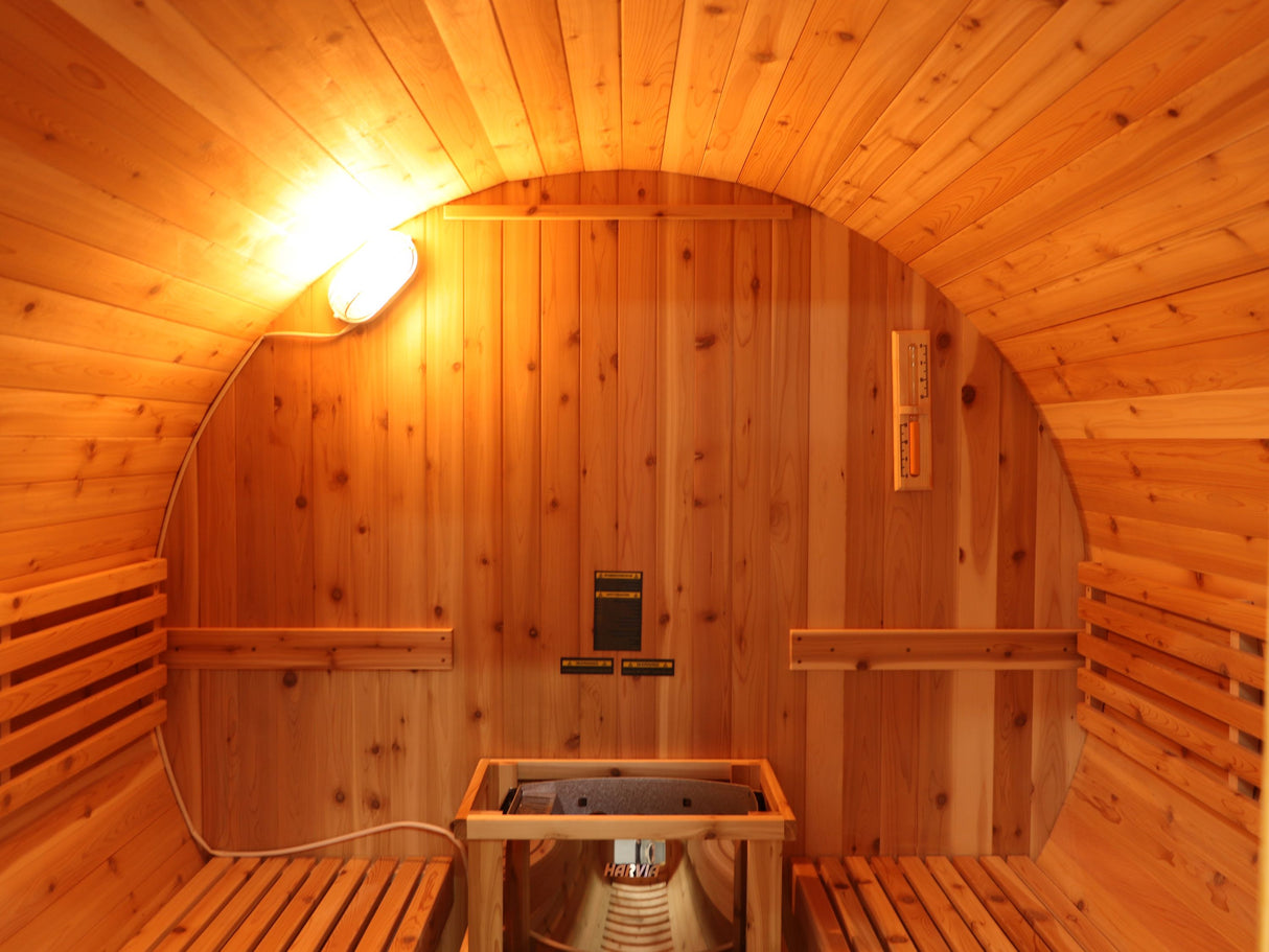 Galley 4-Person Traditional Barrel Sauna