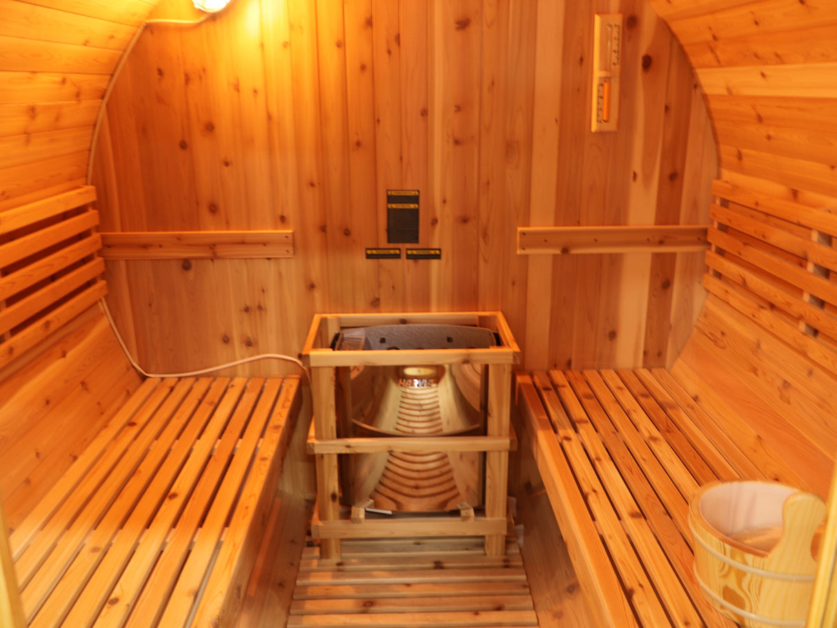 Galley 4-Person Traditional Barrel Sauna