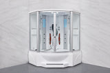 Mesa 608A Combination Corner Steam Shower with Jetted Tub