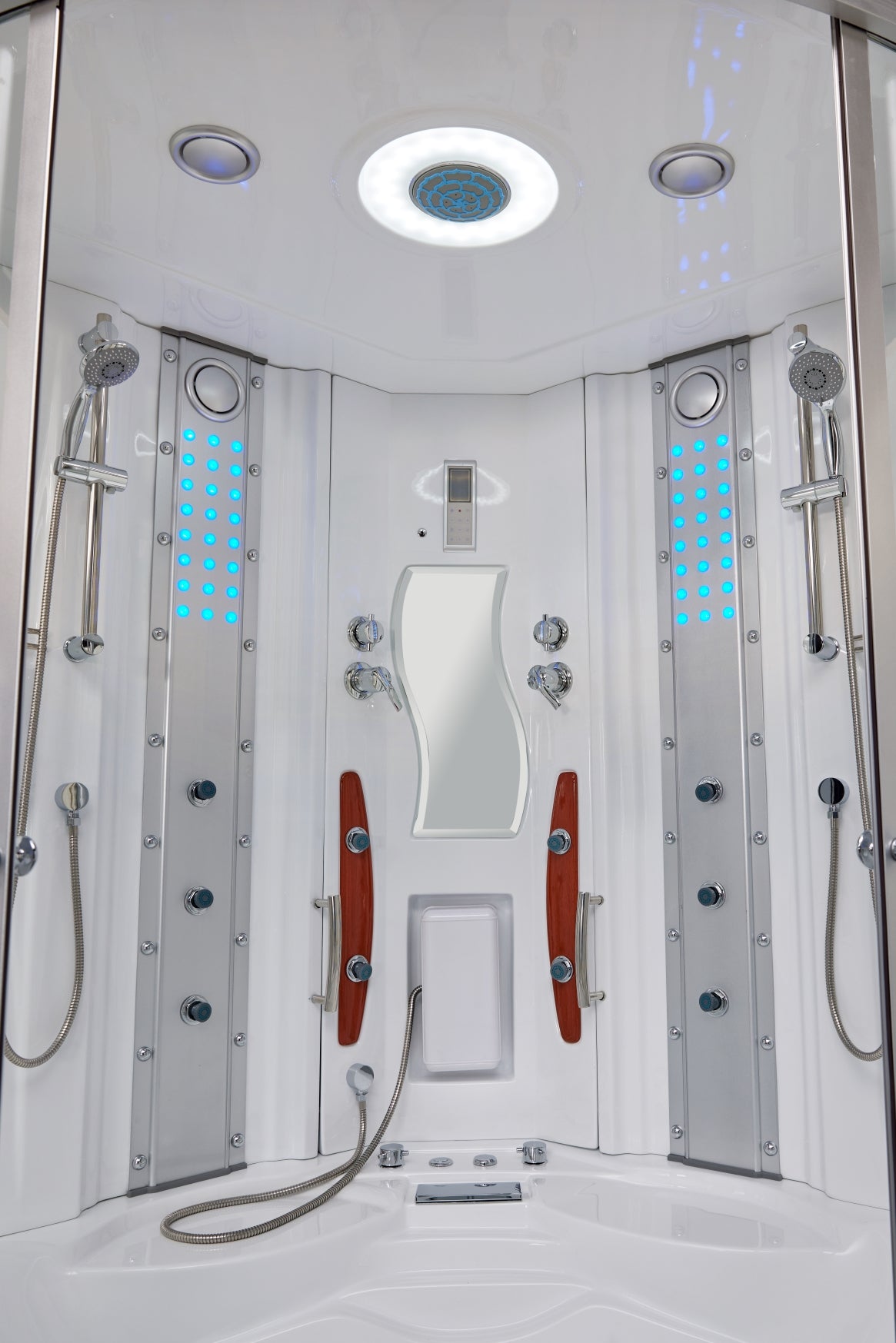 Mesa 608A Combination Corner Steam Shower with Jetted Tub