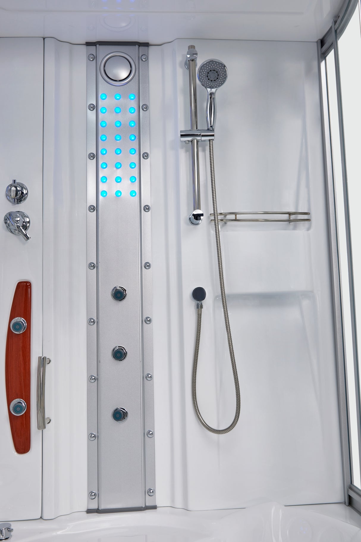 Mesa 608A Combination Corner Steam Shower with Jetted Tub