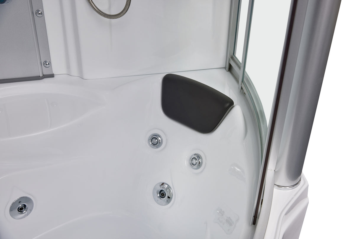 Mesa 608A Combination Corner Steam Shower with Jetted Tub