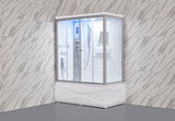 Mesa 905 Freestanding Left Side Steam Shower with Jetted Tub