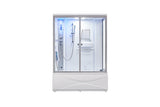 Mesa 905 Freestanding Left Side Steam Shower with Jetted Tub