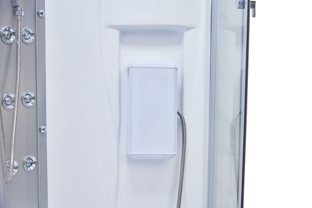 Mesa 905 Freestanding Right Side Steam Shower with Jetted Tub