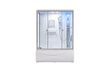 Mesa 905 Freestanding Right Side Steam Shower with Jetted Tub