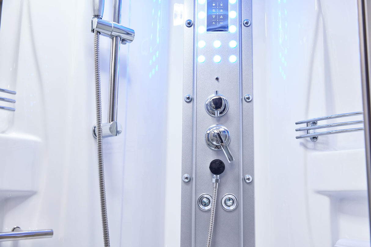 Mesa 905 Freestanding Right Side Steam Shower with Jetted Tub