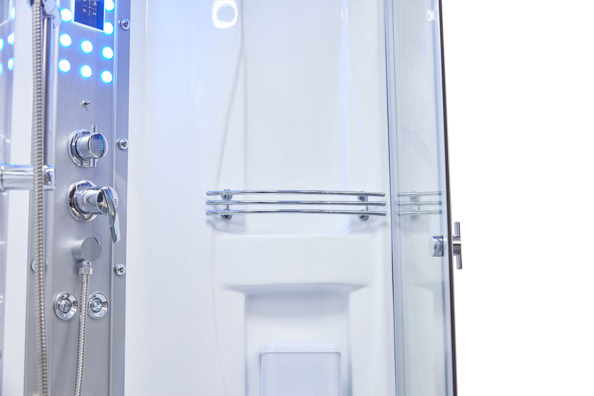 Mesa 905 Freestanding Right Side Steam Shower with Jetted Tub