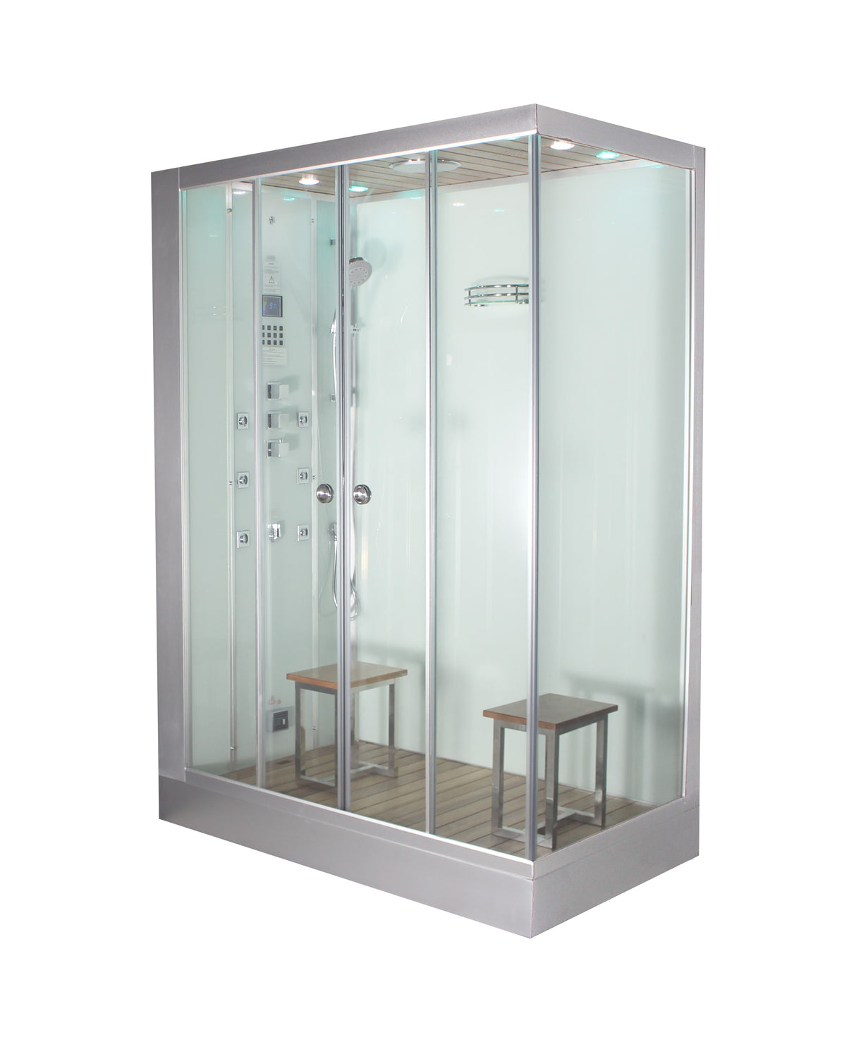 Platinum DZ961L White Walk-In Steam Shower