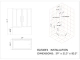 Platinum DA580 Steam Shower with Jetted Tub