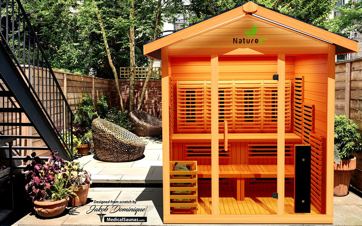 Nature 8 Plus™ Outdoor Sauna