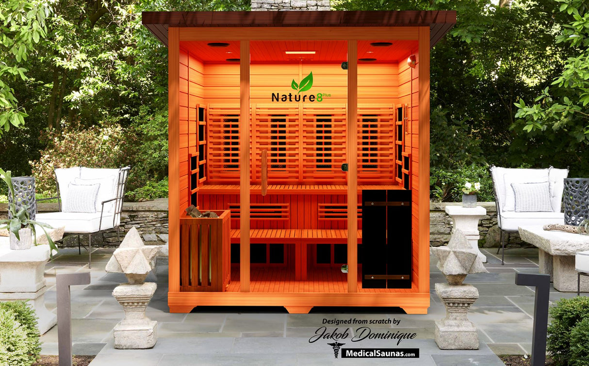 Nature 8 Plus™ Outdoor Sauna