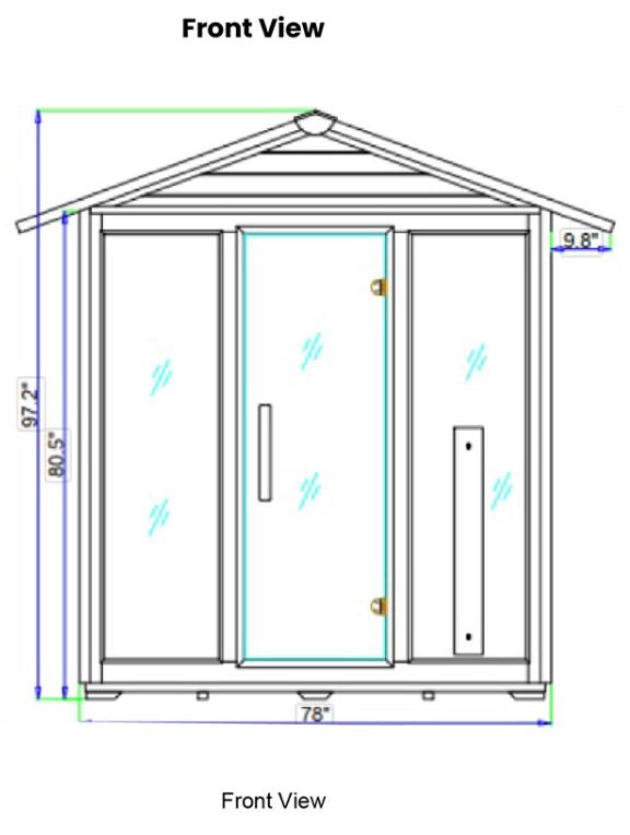 Nature 9 Plus™ Outdoor Sauna