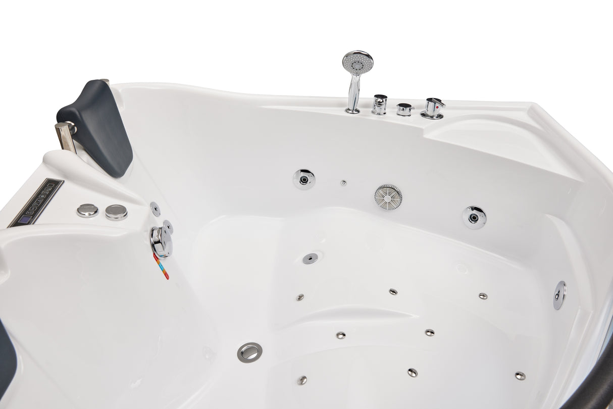 Mesa BT-150150 Corner Air / Whirlpool Combination Tub