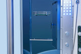 Mesa 608P Combination Corner Steam Shower with Jetted Massage Tub