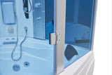 Mesa 608P Combination Corner Steam Shower with Jetted Massage Tub