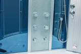 Mesa 701A Combination Corner Steam Shower with Jetted Massage Tub