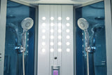 Mesa 701A Combination Corner Steam Shower with Jetted Massage Tub